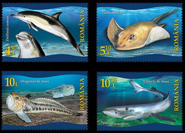 Romania 2022 / Block See Fauna / Set 4 Stamps - Maritiem Leven