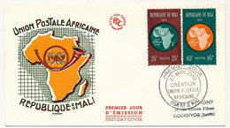 MALI => Envel. FDC => 2 Val. Création Union Postale Africaine - 23 Avril 1962 - Bamako - Mali (1959-...)