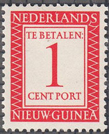 NETHERLANDS NEW GUINEA   SCOTT NO J1  MINT HINGED    YEAR  1957 - Nuova Guinea Olandese