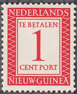 NETHERLANDS NEW GUINEA   SCOTT NO J1  MINT HINGED    YEAR  1957 - Nouvelle Guinée Néerlandaise