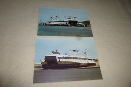 LOT DE 2 CARTES HOVERCRAFT ...BOULOGNE-LE PORTEL-DOUVRES - Aéroglisseurs