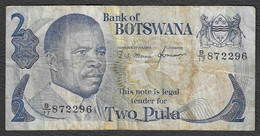 Botswana - Banconota Circolata Da 2 Pula P-7c - 1982 #19 - Botswana
