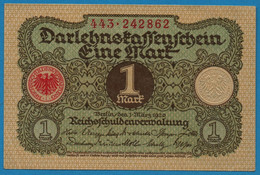 DEUTSCHES REICH 1 MARK 01.03.1920 # 443.242862 P# 58 DARLEHENSKASSENSCHEIN - Administración De La Deuda