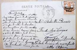 For. 26. OC 8 Cent S/7 1/5. Cachet Militaire Jemeppe-sur-Sambre, Censure Sur CP De Namur - Fortune Cancels (1919)