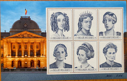 BELGIUM QUEEN 6 STAMPS,MNH BLOCK,MINIATURE SHEET - Covers & Documents