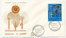 DAHOMEY => Env FDC => 25F - 2eme Anniversaire De L'U.A.M.P.T - 8 Sept 1963 - Cotonou - Benin - Dahomey (1960-...)