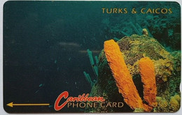 Turks And Caicos US$5, 1CTCB " Orange Tube Sponge   ( Without Logo )" - Turks- En Caicoseilanden