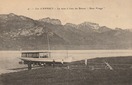 CPA-74-Lac D'ANNECY-La Mise à L'eau Du Bâteau "Beau Rivage"-Pas Courante - Annecy