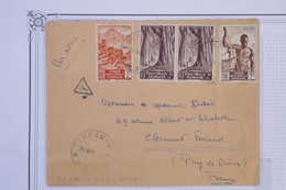 #18 AEF  GABON   BELLE LETTRE 1940  PETIT BUREAU FERNAN  A  CLERMONT FRANCE  + ++AFFRANCH. PLAISANT - Lettres & Documents