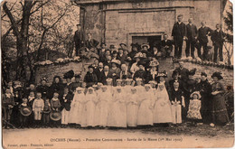 OSCHES-PREMIERE COMMUNION-SORTIE DE LA MESSE 1 MAI 1910 - Altri Comuni