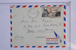 #18 AEF  GABON   BELLE LETTRE 1952 PETIT BUREAU MADIN    A  BRY   FRANCE  + ++AFFRANCH. PLAISANT - Covers & Documents