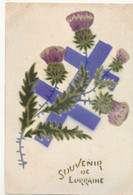 SOUVENIR DE LORRAINE )) CROIX DE LORRAINE Et Fleurs / (fleurs En Feutrine) - Lorraine