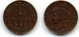 1 Centime 1892 A TB+ - Sonstige & Ohne Zuordnung