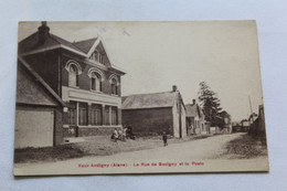Cpa 1932, Vaux Andigny, La Rue De Busigny Et Les Poste, Asine 02 - Other Municipalities