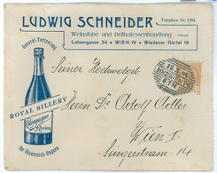 P0274 - AUSTRIA - POSTAL HISTORY - ADVERTISING Stationery Cover 1904  Wine DRINK - Stamped Stationery