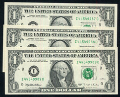 3 X USA 1 Dollar 1995 WASHINGTON P.496b FDC- - Autres - Amérique
