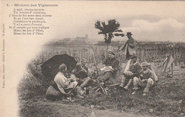 ***  VIGNES  ***  MISERES DES VIGNERONS  A Midi à Midi Chacun épourte - Wijnbouw