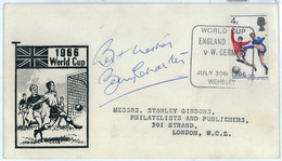 P0276 - GB - POSTAL HISTORY - SPECIAL COVER Football 1966 WORLD CUP Signed BOBBY CHARLTON - 1966 – Engeland