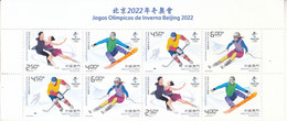 Macau  2022 The 2022 Beijing Winter Olympics Game Stamps 4v Half Sheet - Hiver 2022 : Pékin