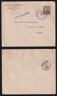 Salvador 1925 Cover 20c Overprint 25c  To Brugg Switzerland Via Zacapa - El Salvador