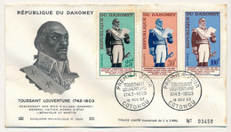 DAHOMEY - 1 Enveloppe FDC - 3 Valeurs "Toussaint Louverture" 18 Nov 1983 - Cotonou - Bénin – Dahomey (1960-...)