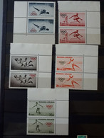 Timbres Ruanda-Urundi PRO JUVENTUTE  Jeux Olympiques 1960 N° 219 à 223  NEUF **  & - Unused Stamps