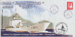 14406  BATRAL "JACQUES CARTIER" MISSION "OLETI" - NOUMEA MARINE Le 19/4/2013 - Covers & Documents