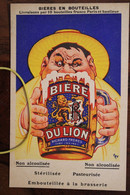 1910's CPA Ak Publicité Pub Illustrateur Bière Du Lion Beer Entrepot D'Ivry - Autres & Non Classés