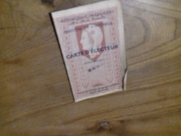 51/ CARTE D ELECTEUR EURE MAIRIE D AMBENAY DELAPLACE ROLLAND 1953 - Mitgliedskarten