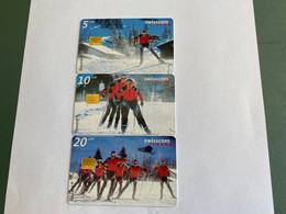 - 17 - Switzerland Chip Serie 3 Cards - Schweiz