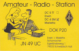 AK 059982 QSL - Germany - Schwäbisch Hall - Radio