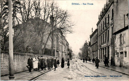 Epinal Rue Thiers Vosges 88000 N°430 Dos Vert Cpa Ecrite Au Dos En 1919 En B.Etat - Epinal