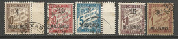 ALEXANDRIE TAXE  N° 1 à 5 OBL - Used Stamps