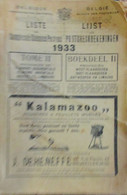 Lijst Der Postcheckrekeningen - 1933 = Deel III = West- En Oostvlaanderen En Limburg En Antwerpen - Histoire