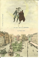 CP Un Coin D'oeil Sur VERVIERS " La Place Verte " Couleurs - Verviers