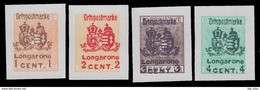 Occupazione Austriaca: ITALIA - Friuli / Veneto - Marche Fiscali Non Dentellate / LONGARONE - 1918 - Austrian Occupation
