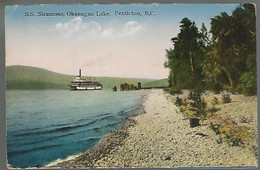 59369 ) BC SS Sicamous Okanagan Lake Penticton  1935 Postmark Cancel - Penticton