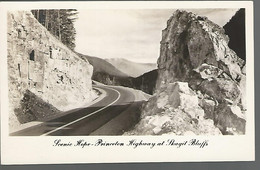 59382 ) BC  Hope Princeton Highway At Skagit Bluffs Real Photo Postcard RPPC Undivided Back - Princeton