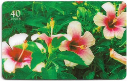 Guam - Sprint - Hybiscus Flowers, Exp.30.12.2001 (Expiry Issue Type #2), 40Units, Used - Guam