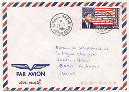 BENIN - Enveloppe Depuis Cotonou-Jericho 25/2/1994, Affr 100F J.F. Kennedy - Benin – Dahomey (1960-...)