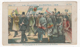 CHROMO - GUERRE 1916 - PROCLAMATION DE L'INDÉPENDANCE DE LA POLOGNE  -   CHOCOLAT AMATLLER - BARCELONA - 240 - Altri