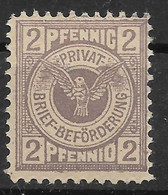 Privatpost Gelsenkirchen, Schöner  Wert Einer Ausgabe Der Privat-Brief-Beförderung-Gesellschaft  Von 1897 - Privatpost