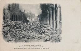 St Pierre Martinique - Les Ruines De La Maison Principale De Mrs DUPUIS Et Compagnie , Rue Victor Hugo - 10 Mai 1902 - Autres & Non Classés