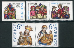 SWEDEN 1999 Christmas MNH / **    Michel 2147-51 - Neufs