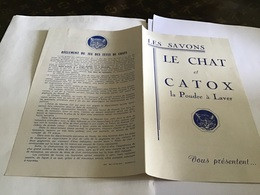 Les Savon Le Chat Et Catox La Poudre à Laver Règlement Du Jeu Des Têtes De Chat  La Coupe De La Chanson - Droguerie & Parfumerie