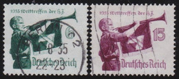 Deutsches Reich   .    Michel      .   584/585     .      O        .     Gestempelt - Gebruikt
