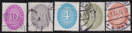 Deutsches Reich   .    Michel      .   Dienst  125/129        .      O        .     Gestempelt - Dienstmarken