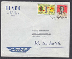 Ca0545 ZAIRE 1972, MPR & Mobutu Stamps On Limete Cover To Germany - Oblitérés