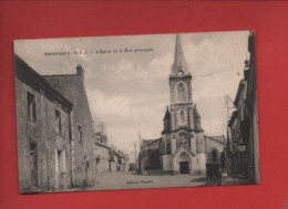 CPA -  Semblançay -(I.-et-L.) - L'église Et La Rue Principale - Semblançay