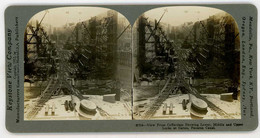 Panama Canal ~ LOWER MIDDLE & UPPER LOCKS GATUN ~ Stereoview 21714 23334 - Stereo-Photographie